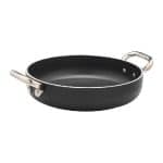 OMELETTE PAN INDUCTION ALBLACK 2 HANDS ALUM. NON STICK 28 X 7CM 5MM AGNELLI - ITALY