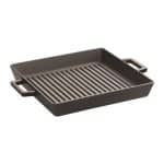 SLOWCOOK ENAMELLED CAST IRON INDUCTION GRILL 26X26CM BLACK PADERNO
