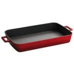 BY ORDER SLOWCOOK ENAMELLED CAST IRON INDUCTION ROASTING PAN 26X40CM RED PADERNO