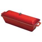 BY ORDER CAST IRON TERRINE POT 8.5X26.5X6CM RED PADERNO