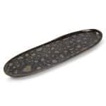 NOBILE SERVING DISH 33.5X9CM GOLD FLAKED CHIC