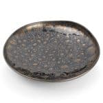 NOBILE PLATE DEEP 26X4CM GOLD FLAKED CHIC