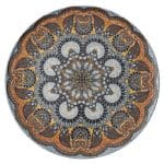 BY ORDER ARTHUR KRUPP PORCELAIN MANDALA FLAT PLATE 32CM