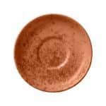 SANDSTONE ORANGE SAUCER 11CM BAUSCHER GERMANY
