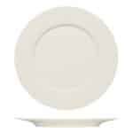 PURITY NOBLE PORCELAIN FLAT PLATE WITH RIM 22CM BAUSCHER