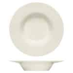 PURITY NOBLE CHINA DEEP PLATE W/H RIM 24CM BAUSCHER