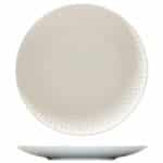 PURITY NOBLE PORCELAIN REFLECTIONS PLATE ROUND COUPE RELIEF 16CM BAUSCHER GERMANY
