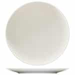 PURITY NOBLE PORCELAIN REFLECTIONS PLATE ROUND COUPE RELIEF 21CM BAUSCHER GERMANY