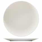 PURITY NOBLE PORCELAIN REFLECTIONS PLATE ROUND COUPE RELIEF 27CM BAUSCHER GERMANY