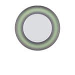 BY ORDER ENJOY DEEP PLATE WITH RIM 24CM BLOCK COLOR MINT BY ORDER BAUSCHER GERMANY