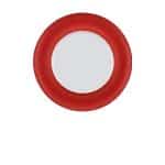 BY ORDER ENJOY DEEP PLATE WITH RIM 24CM BLOCK COLOR CHILI BY ORDER BAUSCHER GERMANY