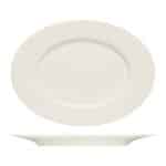PURITY NOBLE PORCELAIN PLATTER OVAL WITH RIM 24X18CM BAUSCHER