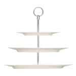 PURITY NOBLE PORCELAIN CLASSIC STAND 3 TIER ETAGERE OVAL PORCELAIN 38,33,24CM BAUSCHER - BY ORDER