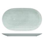 SCOPE RELIEF PLATTER OVAL COUP 32CM GLOW SEA BAUSCHER GERMANY
