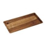 WOOD ACACIA TRAY WITH RIM 25X12.5X1.5CM ESPIEL