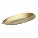 VINTAGE SNOW GOLD DEEP TRIANGULAR PLATE 30X14.5X3.3CM INOX 18-10  ESPIEL