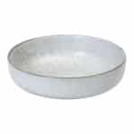 ETNA STONEWARE DEEP PLATE 17.5CM WHITE ESPIEL