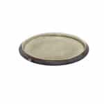 PEBBLE PORCELAIN PLATE BROWN GREEN 21X3CM ESPIEL