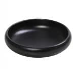 MIANMAR STONEWARE DEEP PLATE 9.8CM BLACK ESPIEL