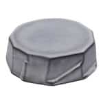 BY ORDER ICEBERG STONEWARE DOUBLE FACE BOWL 20.5X6.5CM GREY MAT ESPIEL