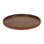 BY ORDER AIDA STONEWARE STEP PLATE BROWN 27X2.5CM ESPIEL