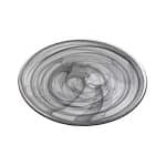 ATLAS GLASS PLATE ROUND BLACK 27.5CM ESPIEL