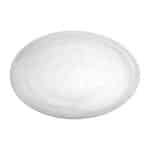 ATLAS GLASS PLATE ROUND WHITE 32CM ESPIEL