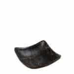 BLACK MELAMINE BOWL HYBRID MELAMINE SQUARE 15X4CM ESPIEL