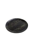 BLACK MELAMINE PLATE HYBRID 21CM ESPIEL