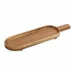 WOOD BEECH SERVING TRAY WITH HANDLE 49X16CM ESPIEL