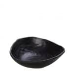 MELAMINE BOWL WAVY BOWL 17X18X6CM BLACK MAT ESPIEL
