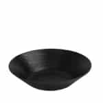 MELAMINE WAVY BOWL 34X8CM BLACK MAT ESPIEL