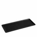 MELAMINE PLATTER WAVY RECTANGULAR 40X16CM BLACK MAT ESPIEL
