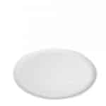 MELAMINE PLATE WAVY ROUND 23CM WHITE MAT ESPIEL