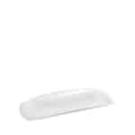 WHITE MELAMINE GONDOLA WHITE MATTE RECT. 21X8,5CM ESPIEL