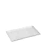 MELAMINE PLATE WAVY RECTANGULAR 26X16.2CM WHITE MAT ESPIEL