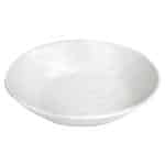 BY ORDER MELAMINE BOWL WAVY ROUND 19CM WHITE MAT ESPIEL