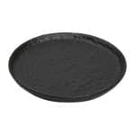 LAVA LINE PLATE ROUND STONEWARE BLACK 20X2CM ESPIEL