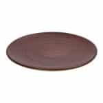 CALABRIA STONEWARE PINK FLAT PLATE 22.7X2.1CM ESPIEL