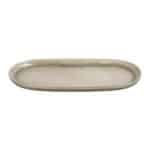 NOAH STONEWARE BEIGE OVAL PLATTER 34X18X2.5CM ESPIEL