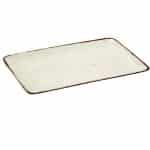 VINTAGE TERRA CREAM RECTANGULAR PLATTER 31X21CM ESPIEL