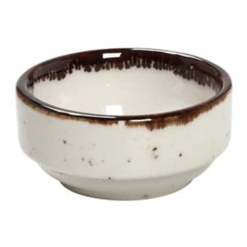 CRO-ESP-TLK109K6.jpg VINTAGE TERRA CREAM DIP BOWL 6X2.8CM ESPIEL - Image 1