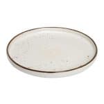 VINTAGE TERRA CREAM STEP DINNER PLATE 30CM ESPIEL