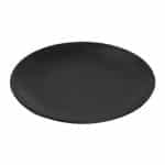 BY ORDER VINTAGE TERRA FLAT PLATE 26CM BLACK MATT ESPIEL