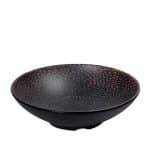 MELAMINE SUNSET BLACK DEEP ROUND 23.5X6.5CM ESPIEL
