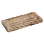 BY ORDER WOOD PLATTER PAULOWNIA SERVING TRAY RECTANGULAR 41X24X4CM ESPIEL