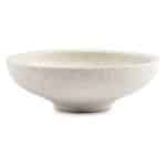 CALCA STRUCTURED PORCELAIN BOWL 20X6.5CM CHALK WHITE F2D