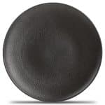 DUSK PLATE ROUND 21CM BLACK F2D BELGIUM