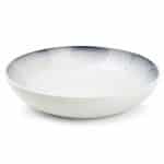 SPECKLED DUSK PLATE ROUND DEEP 25X6CM WHITE F2D BELGIUM