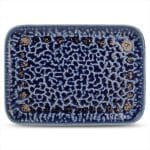OXIDO PLATTER 28X20CM COBALT F2D BELGIUM